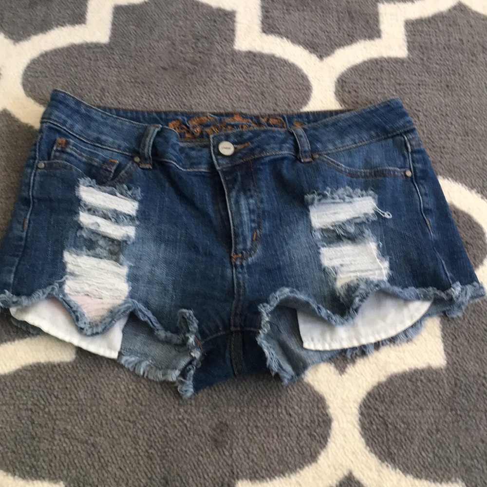 Denim shorts